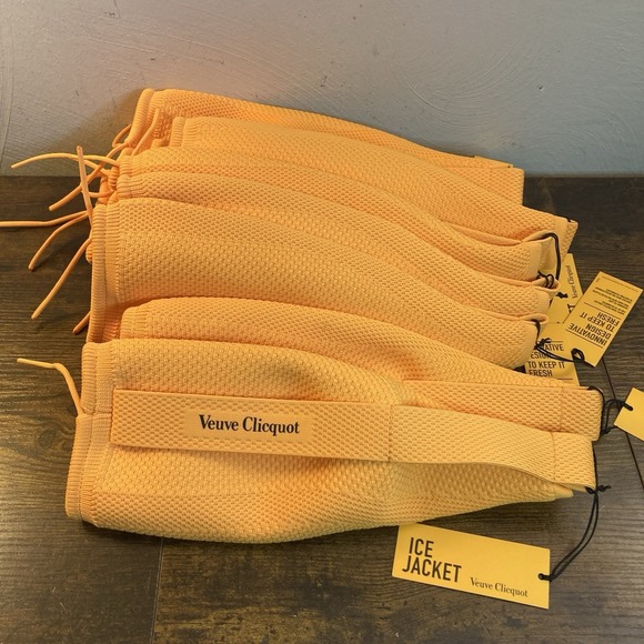 Veuve Clicquot Other - Veuve Clicquot Ice Jacket for Champagne Bottle Lot of 9 Orange Insulated Cooler